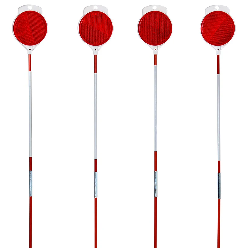 Orange Driveway Reflectors, Fiberglass 47" Tall Set Of 8 - Image 2