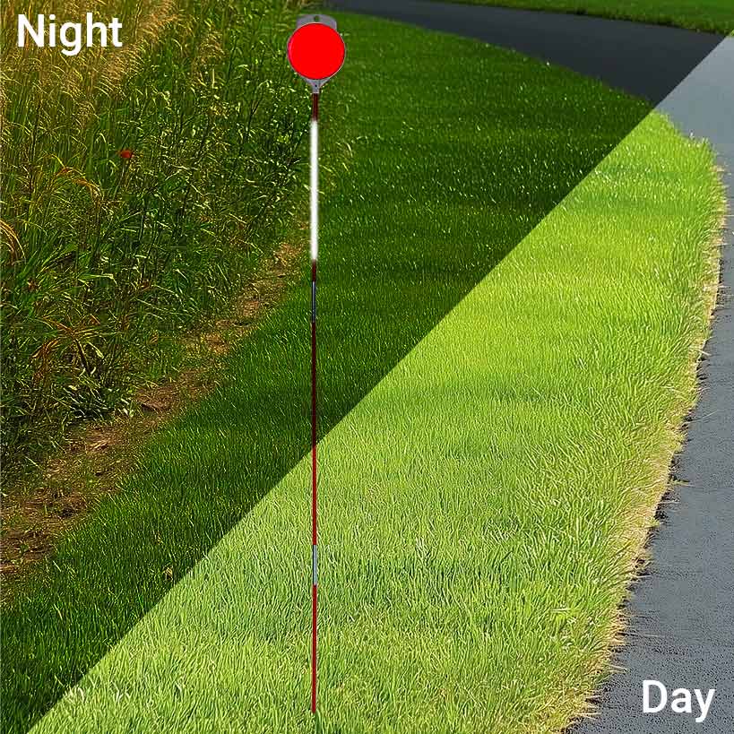 Orange Driveway Reflectors, Fiberglass 47" Tall Set Of 8 - Image 4