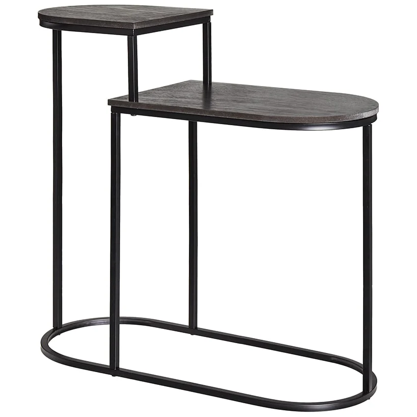 Oval 2-Tier Living Room End or Side Table - 28"H - Image 4