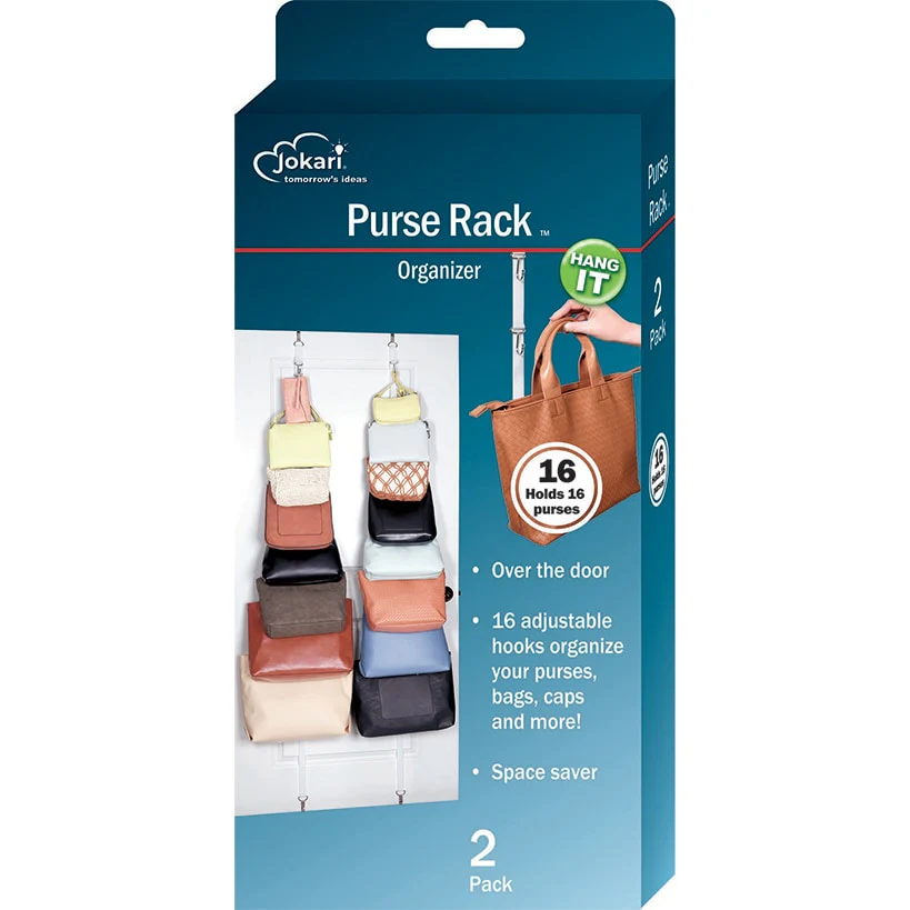 Over-the-Door Velcro Purse and Accessory Rack - 2-Pk. - Image 4