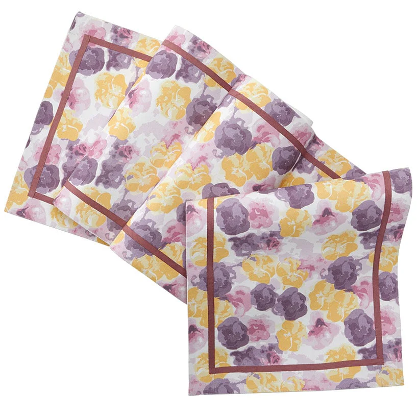 Painted Floral Set of 4 Placemats or Runner - Image 5