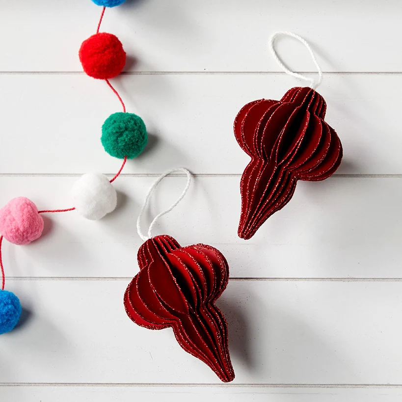 Shaped Paper Ornaments Set of 2 - Image 3
