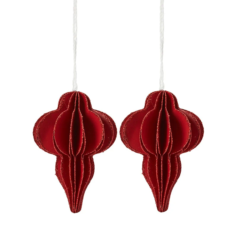 Shaped Paper Ornaments Set of 2 - Image 7