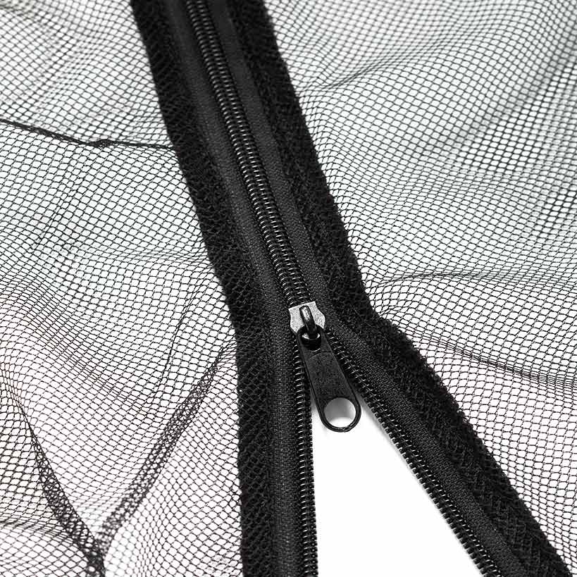 Patio Umbrella Bug Screen W/Zipper Opening And Polyester Netting - Image 3