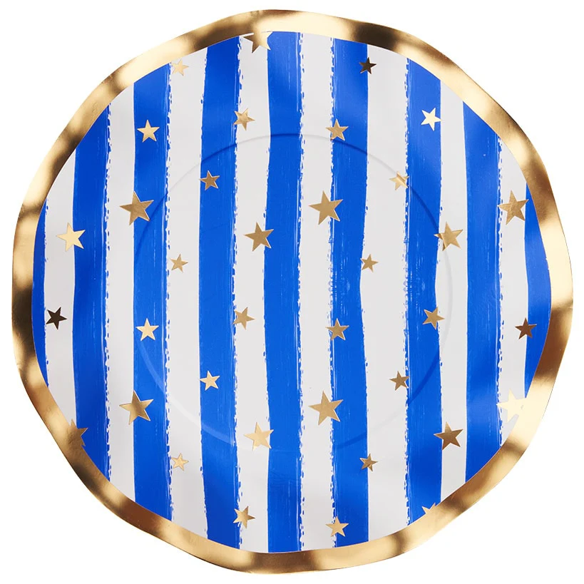 Patriotic Party Paper Dinnerware Plates and Napkins Set - Image 3