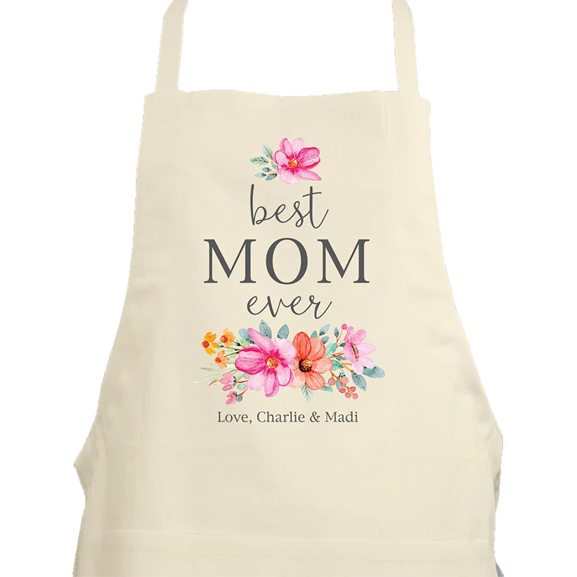 Personalized Best Mom Ever Apron - Image 2