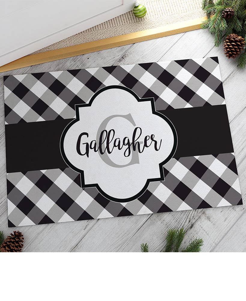 Personalized Buffalo Plaid Doormats - Image 2