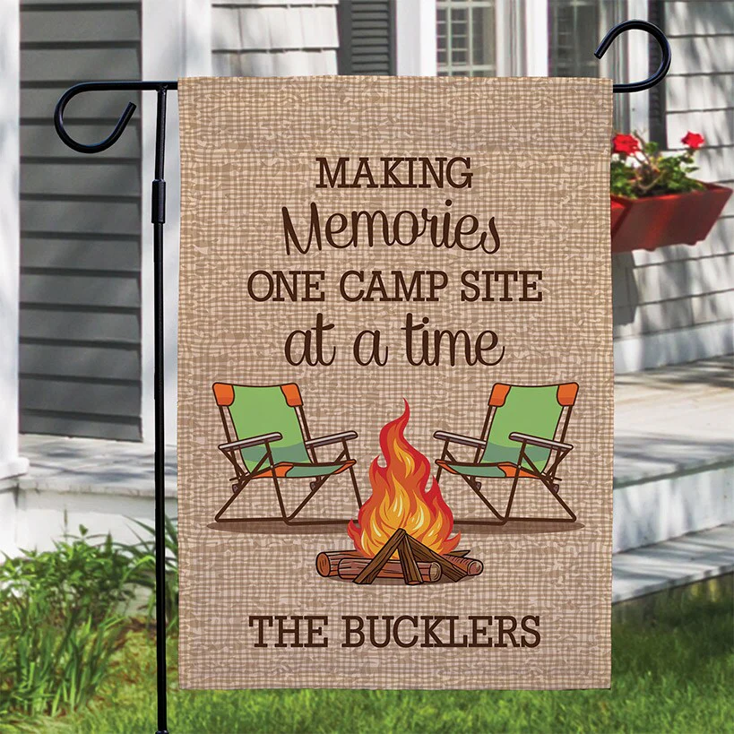 Personalized Camping Double-sided Garden Flag - Image 3