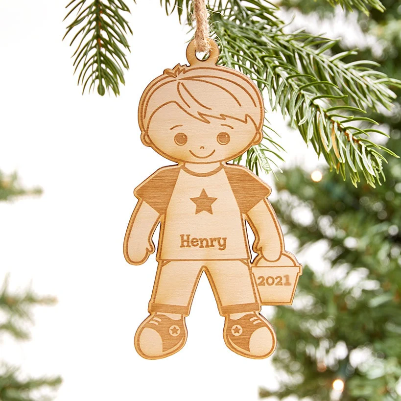 Personalized Christmas Siblings Ornament - Image 6