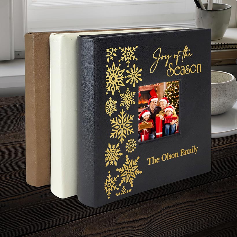 Personalized Christmas Snowflakes Photo Album - Image 3