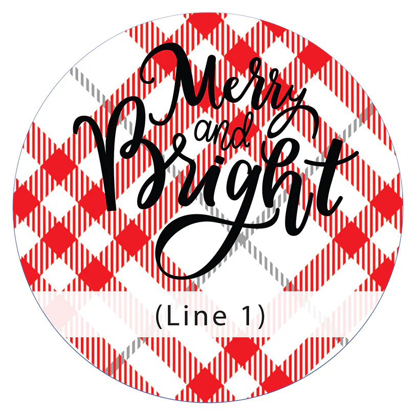 Personalized Christmas Wall Sign Merry and Bright - Image 3