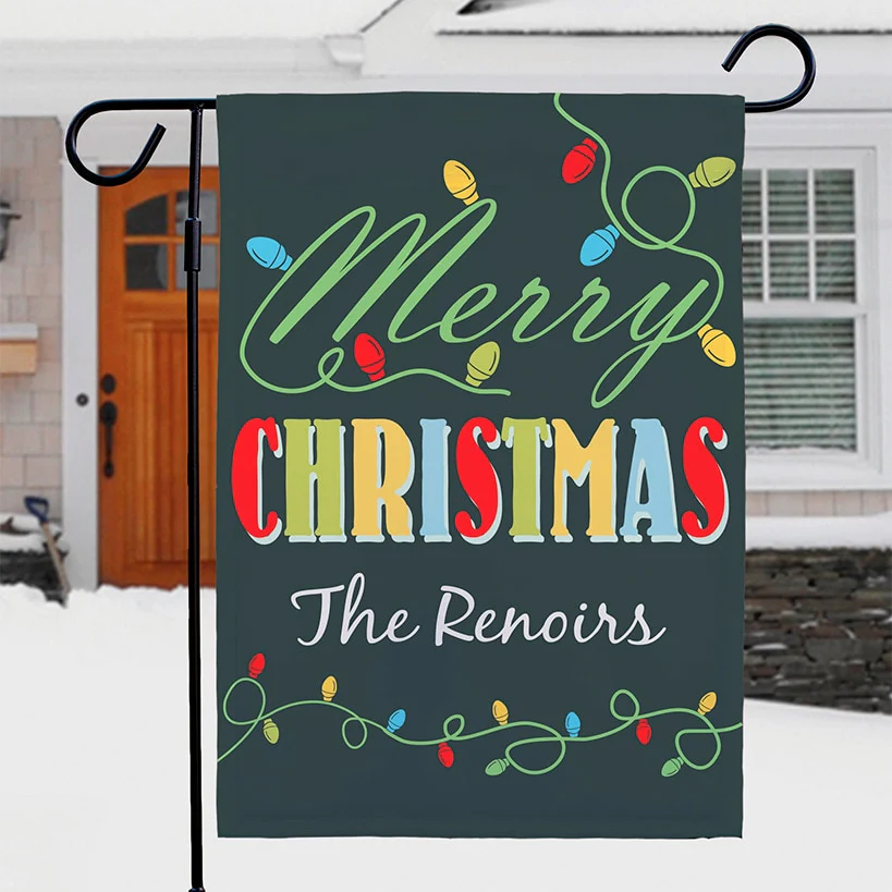 Personalized Christmas Winter Holiday Double-sided Garden Flag - Image 2