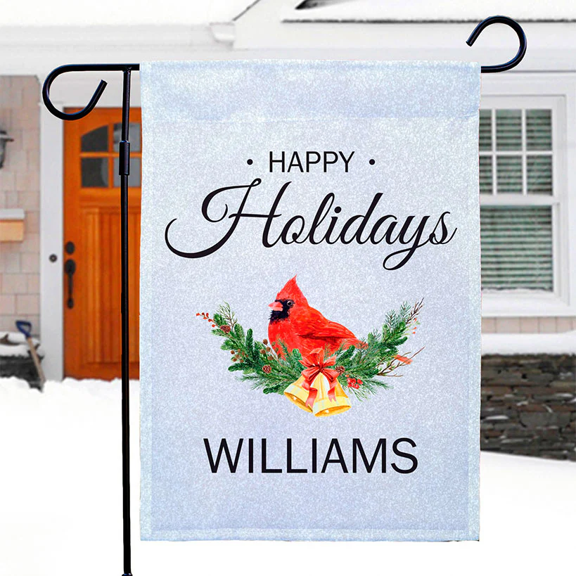 Personalized Christmas Winter Holiday Double-sided Garden Flag - Image 3
