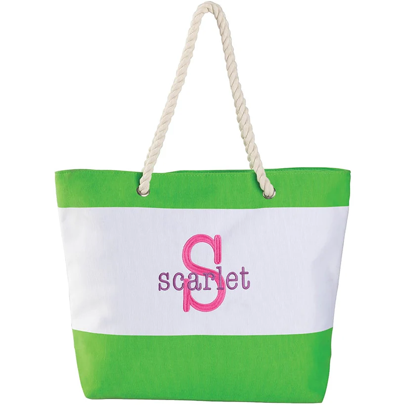 Personalized Colorful Beach Tote - Image 10