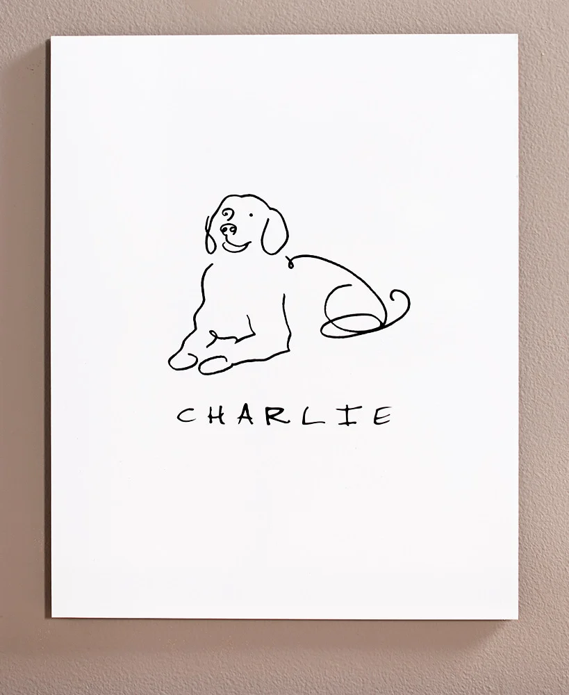 Personalized Dog or Cat Line Drawing Wall Art - Image 4