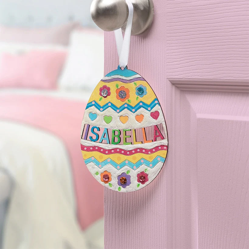 Personalized Easter DIY Wood Egg - Image 3