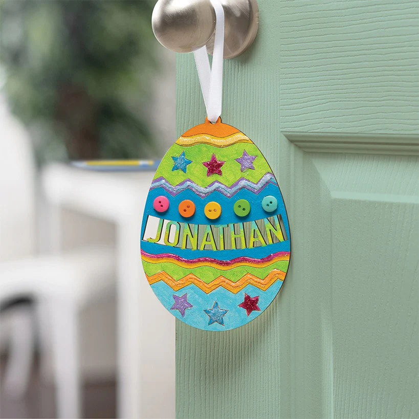 Personalized Easter DIY Wood Egg - Image 5