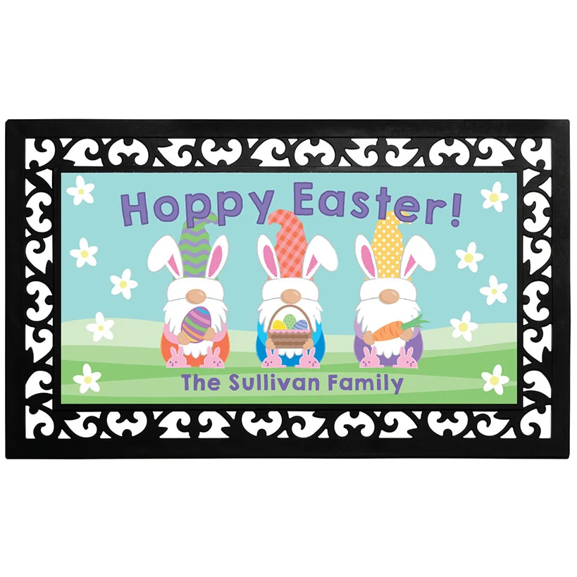 Personalized Easter Doormats with Rubber Frame - Image 11