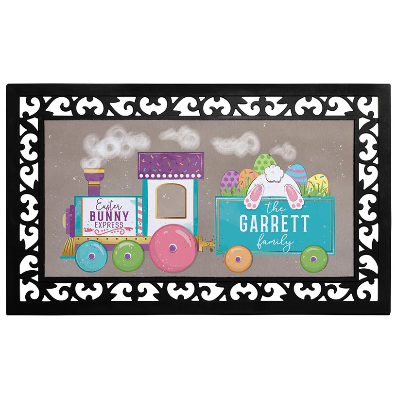 Personalized Easter Doormats with Rubber Frame - Image 12