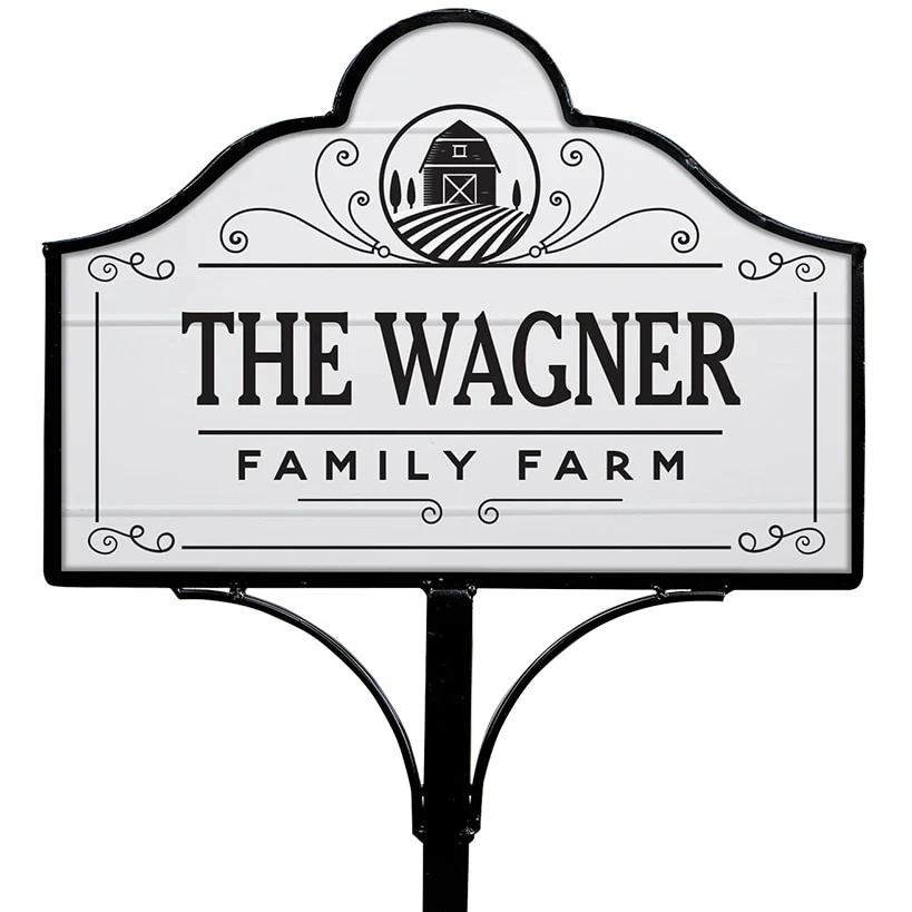 Personalized Family Farm Yard Sign Magnet - Image 3