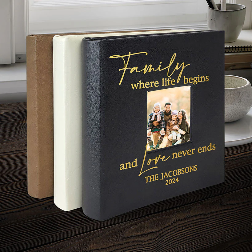 Personalized Family Where Life Begins Photo Album - Image 3