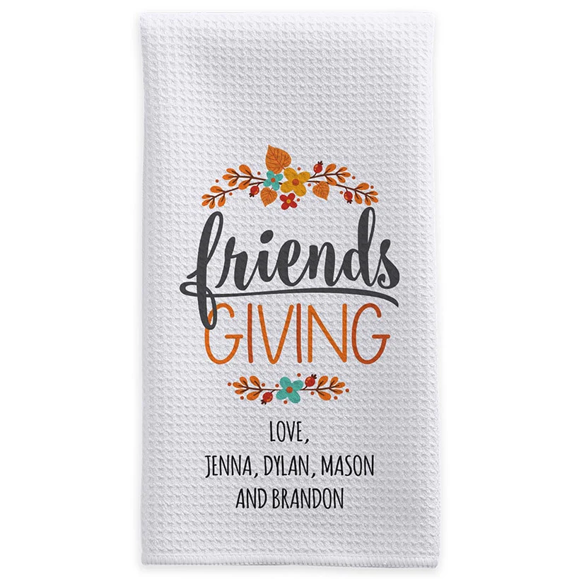Personalized Friends Giving Kitchen Towel - Image 4