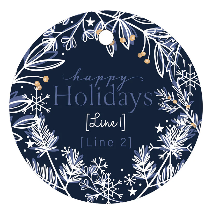 Personalized Frosted Glass Christmas Ornament - Image 3