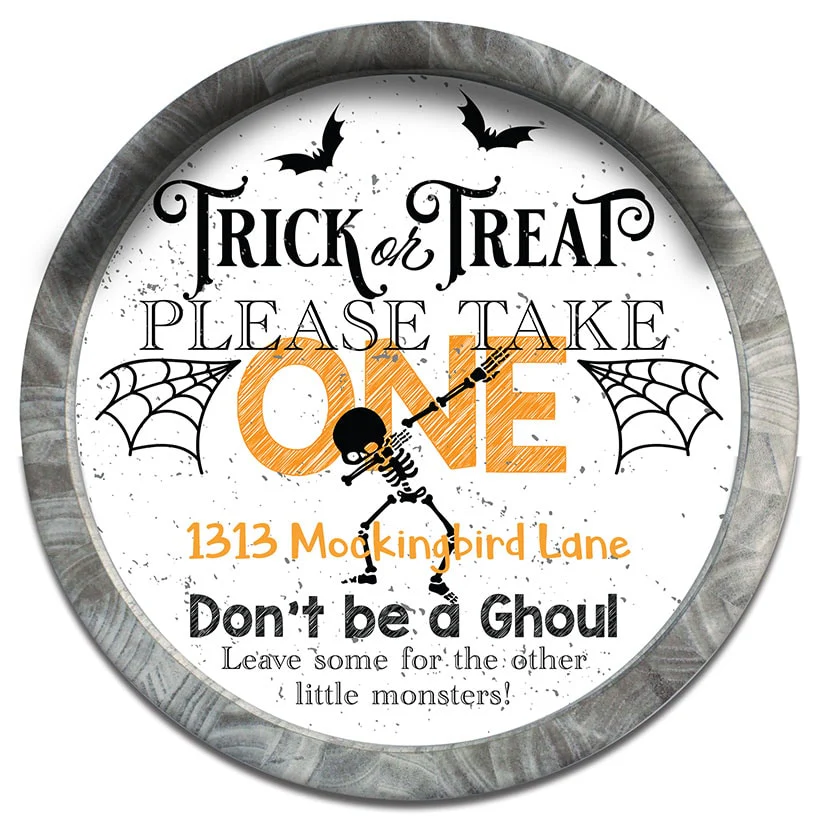 Personalized Halloween Take One Wall Sign - Image 4