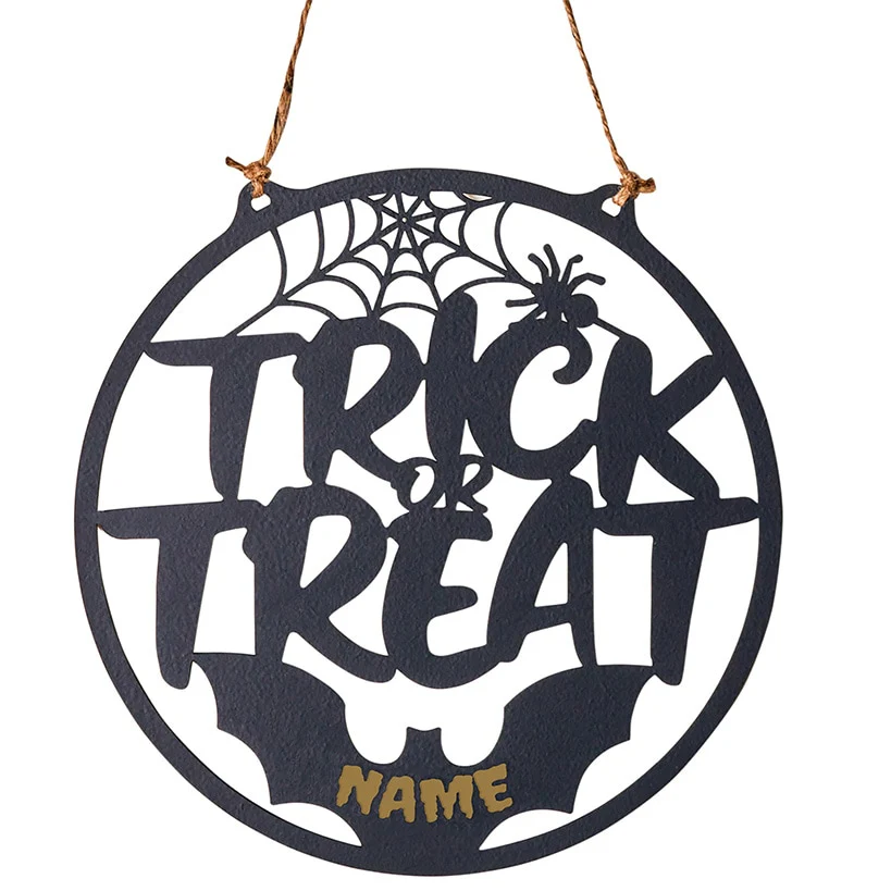 Personalized Halloween Trick-Or-Treat Door Hanger - Image 2