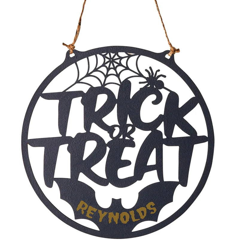 Personalized Halloween Trick-Or-Treat Door Hanger - Image 3