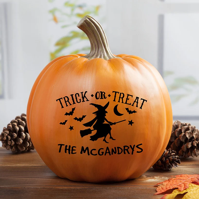 Personalized Halloween Trick-or-Treat Pumpkin - Image 3