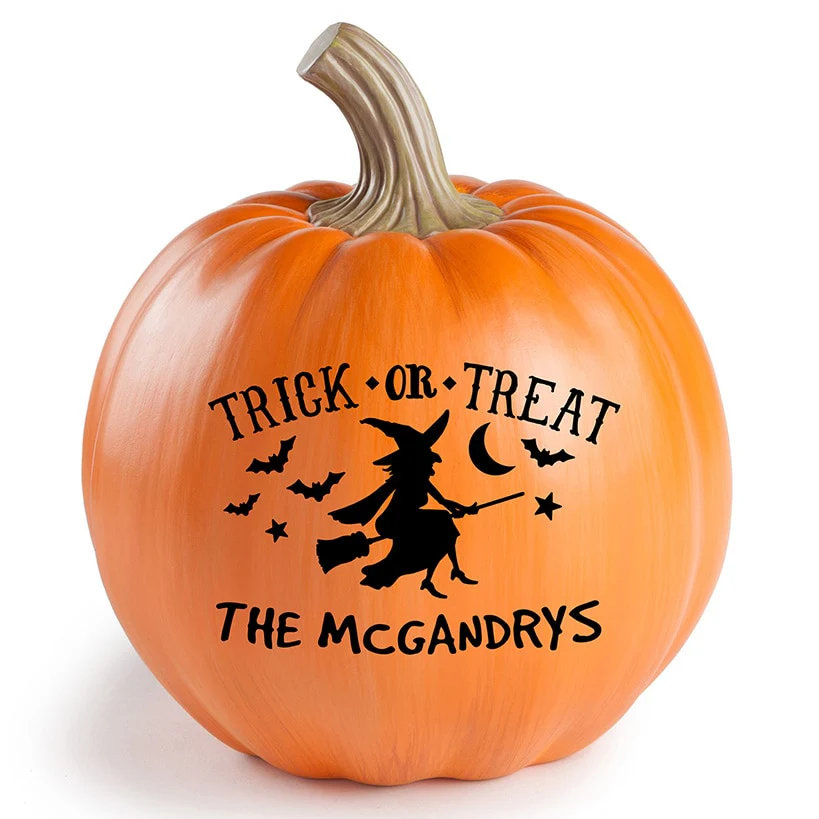 Personalized Halloween Trick-or-Treat Pumpkin - Image 4