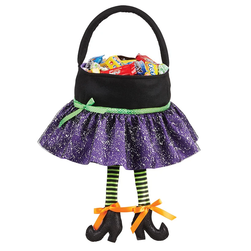 Personalized Halloween Witch Trick-Or-Treat Bag - Image 3