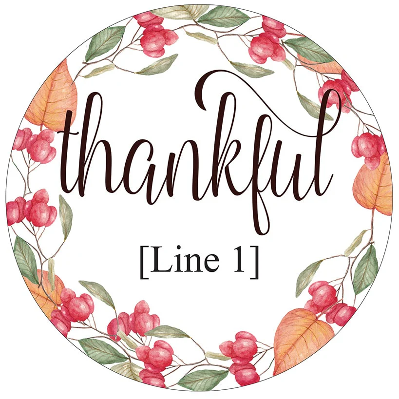 Personalized Harvest Floral Thankful Wall Sign - Image 3