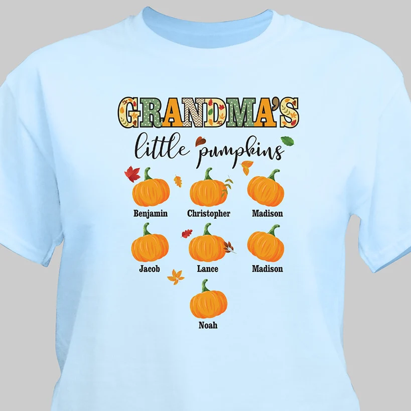 Personalized Harvest Little Pumpkins T-Shirt