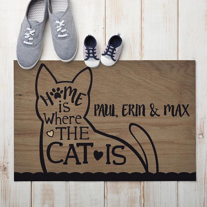 Personalized Home is Where is Dog or Cat Doormat - Image 2