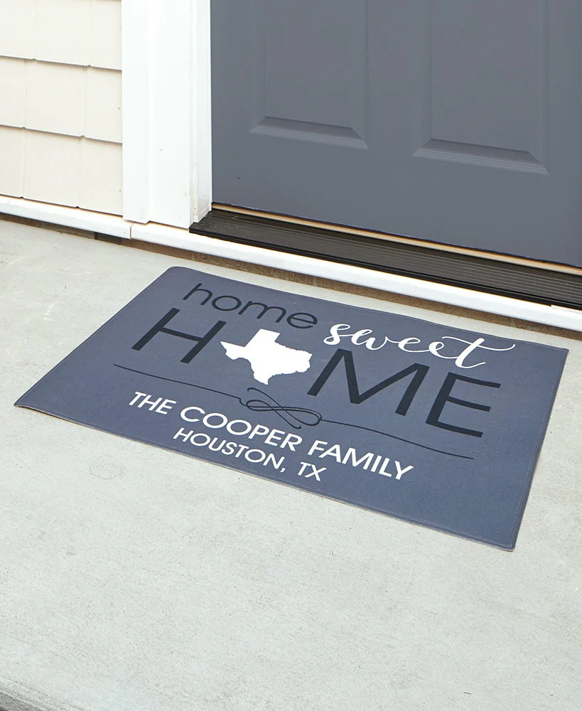 Personalized HOME State Doormat or Garden Flag - Image 3