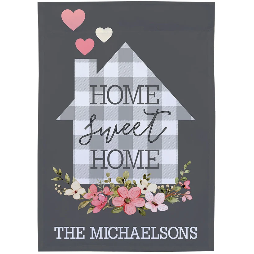 Personalized Home Sweet Home Floral Double-Sided Garden Flag - Image 2