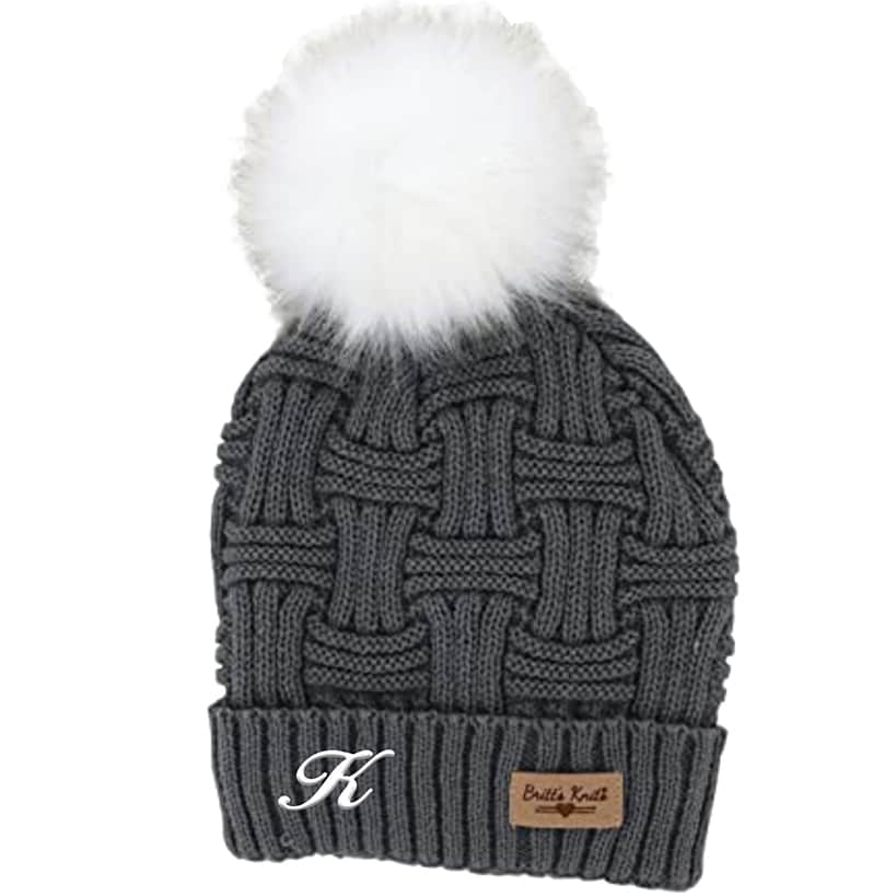 Personalized Initial Adult Knit Hat - Image 7