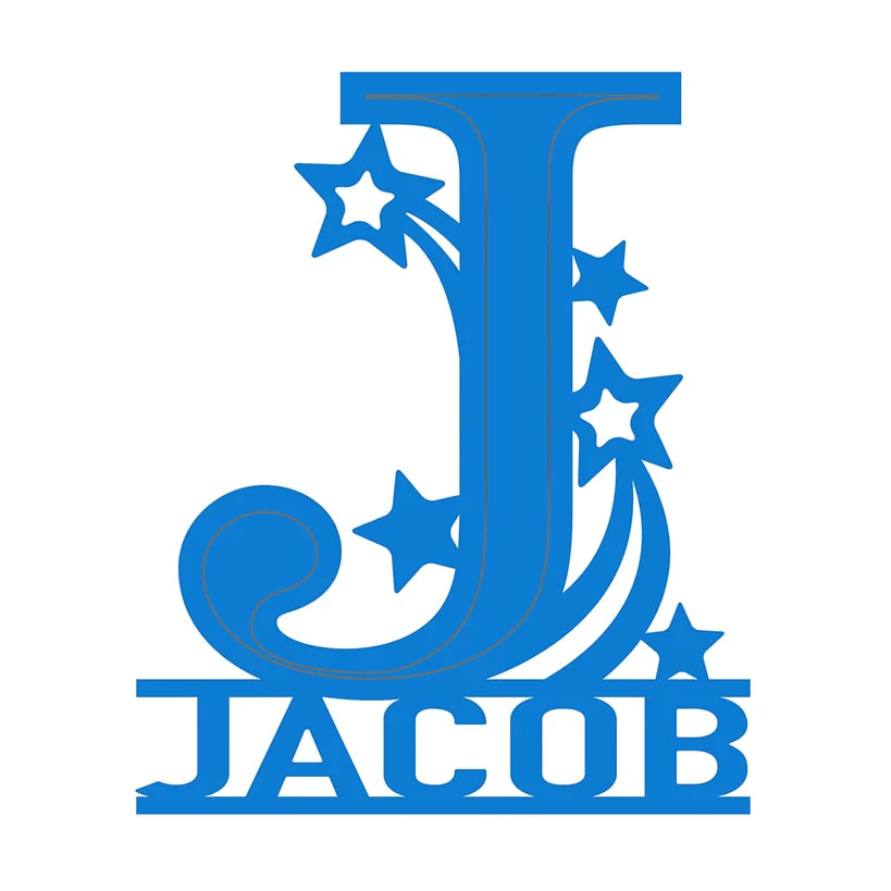 Personalized Initial and Name Wood Plaques - Image 3