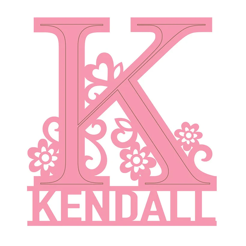 Personalized Initial and Name Wood Plaques - Image 4