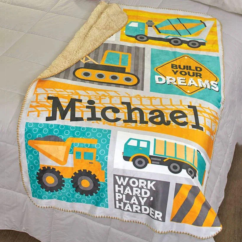 Personalized Kids' Sherpa Throws - Image 7