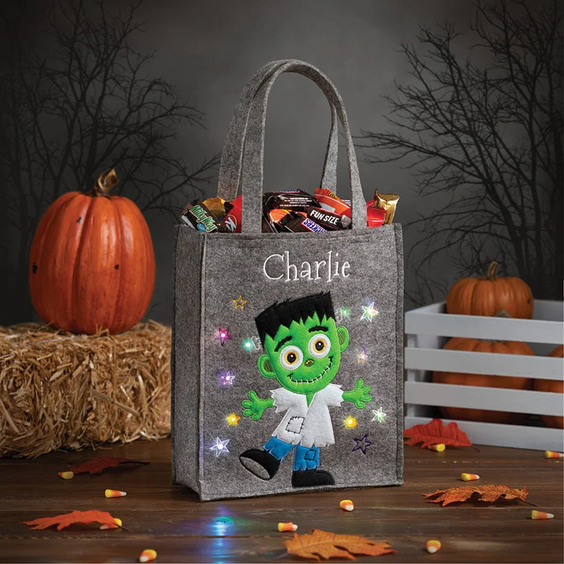 Personalized LED Halloween Treat Bag - Image 3