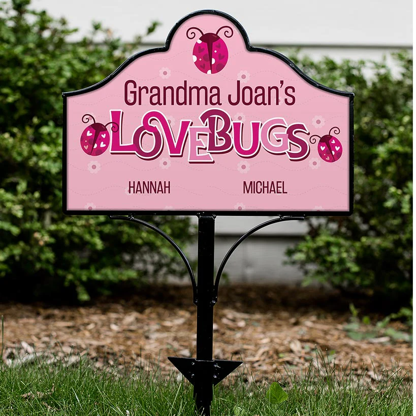 Personalized Love Bug Magnet for Yard Sign - Image 2