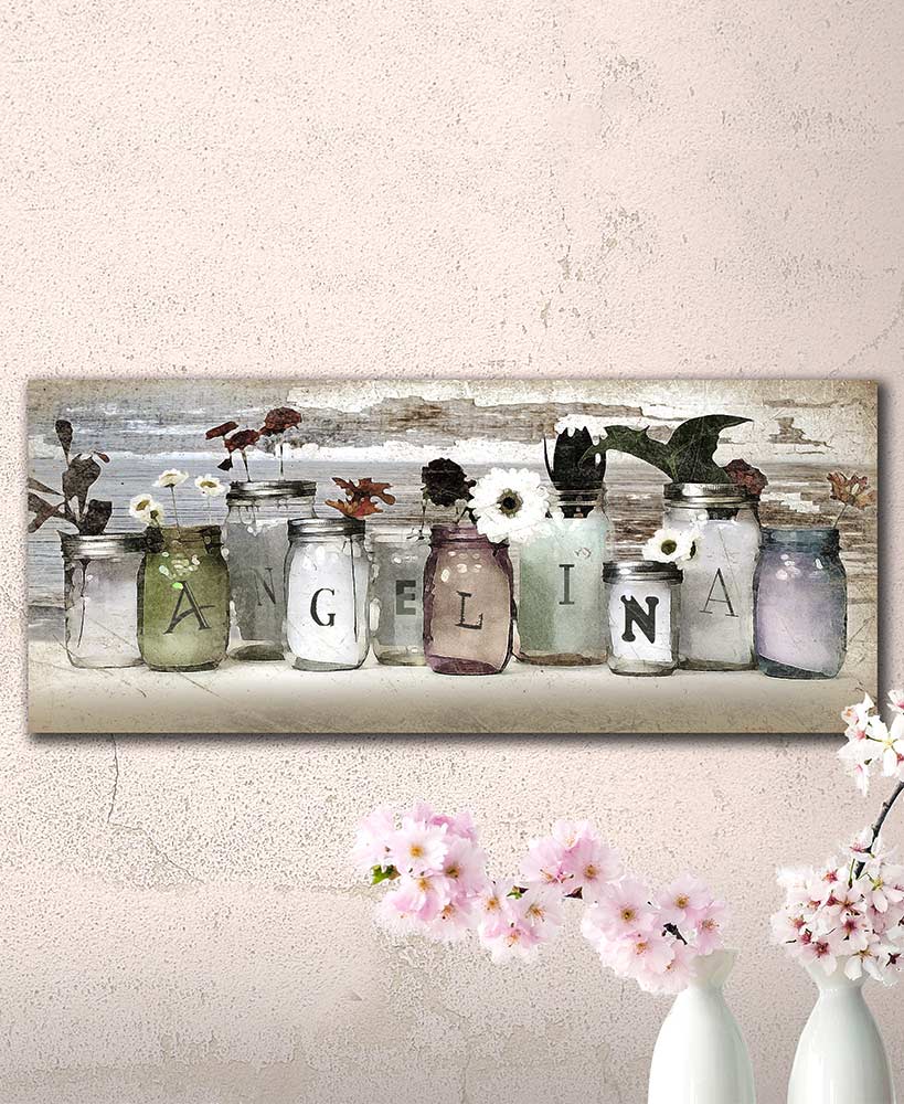 Personalized Mason Jar Name Art - Image 2