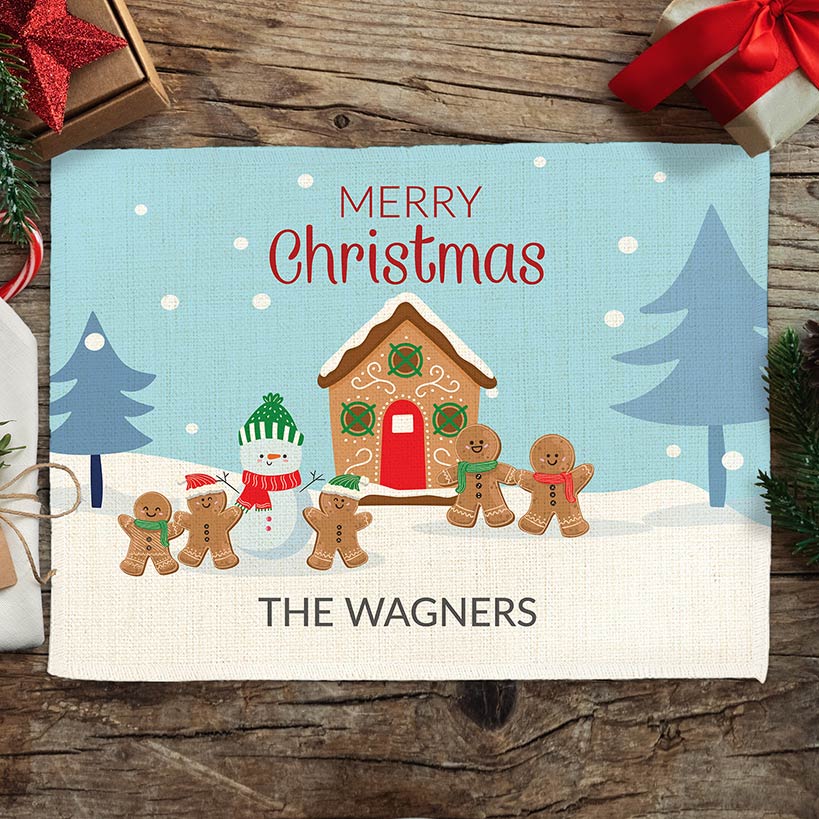 Personalized Merry Christmas Winter Wonderland Family Placement - Image 4