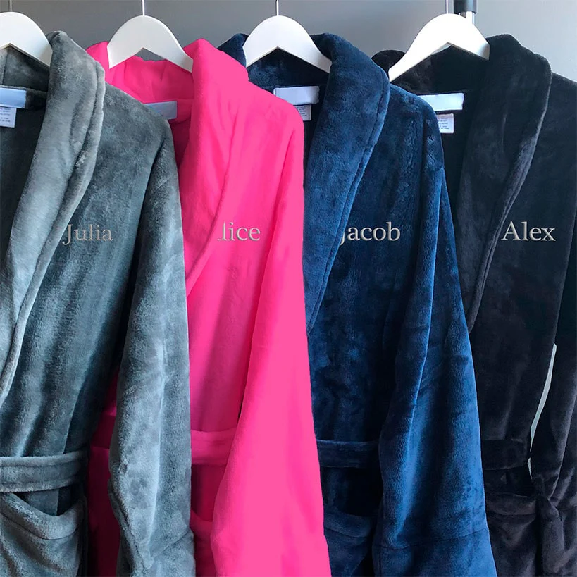 Personalized Microfleece Robe - Image 3