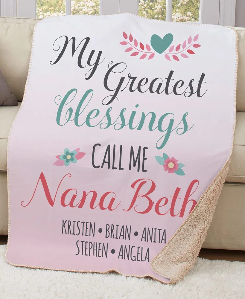 Personalized Mom Greatest Blessing Throw or Pillow - Image 4