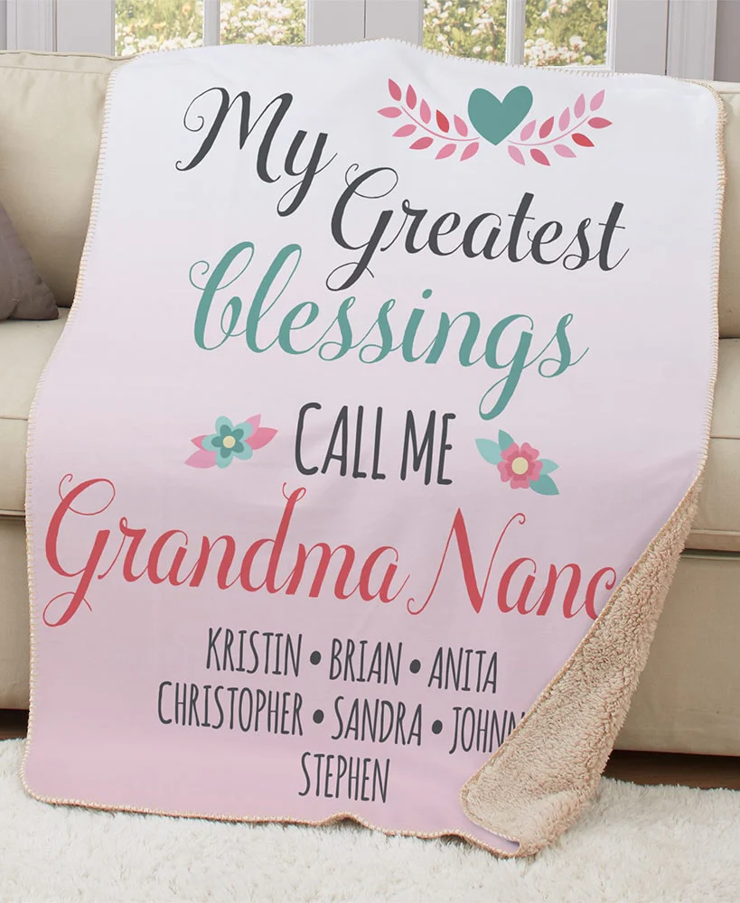 Personalized Mom Greatest Blessing Throw or Pillow - Image 5