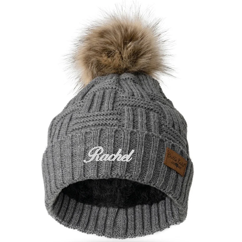 Personalized Name Adult Knit Hat - Image 5
